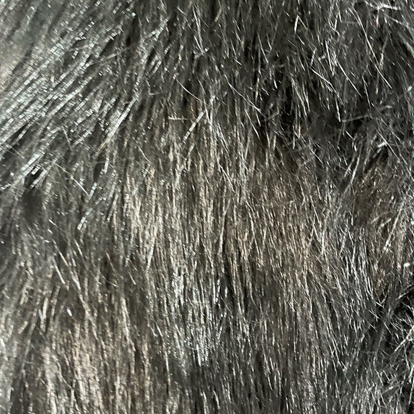 Hudson Bay Black Faux Fur Shaggy Jacket - Picture 8 of 13